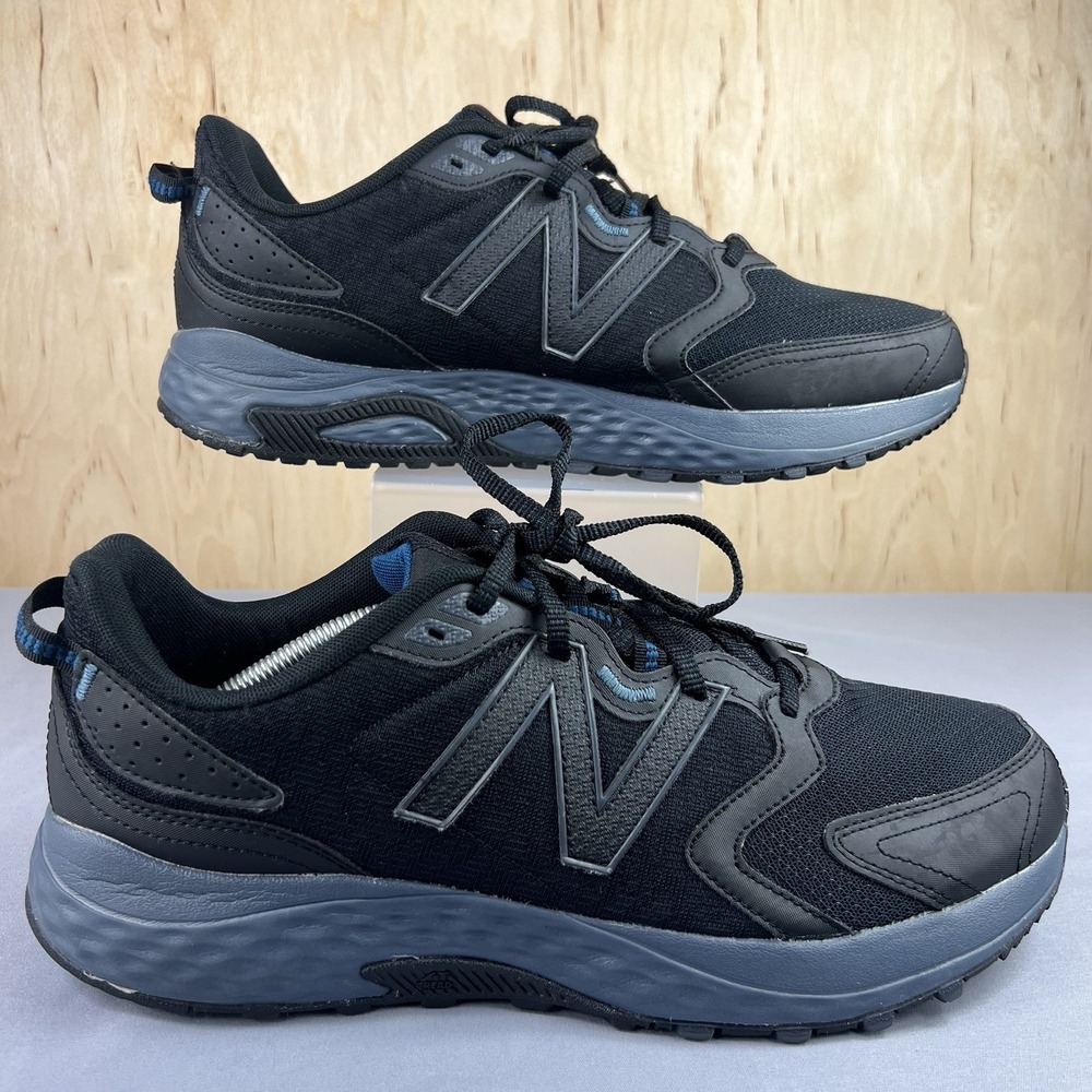 New Balance 410 Men's Trail Running Hiking Shoes 13E Black Gray Comfort Insert